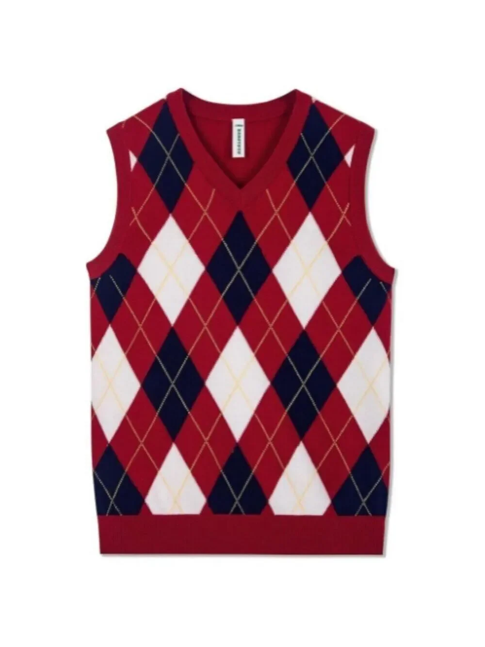 BOBOYOYO Argyle Sweater Vest 100% Cotton V-Neck Vest Kids